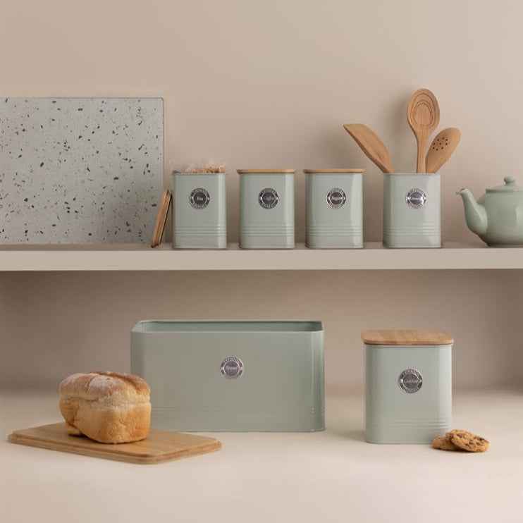 Typhoon Squircle Mint Green Tea Coffee Sugar Storage Set - Home Deco London