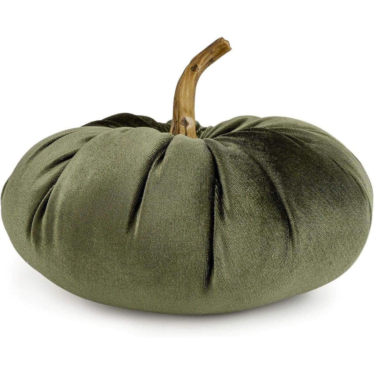 Velvet Green Pumpkin Decor Cushion - Home Deco London