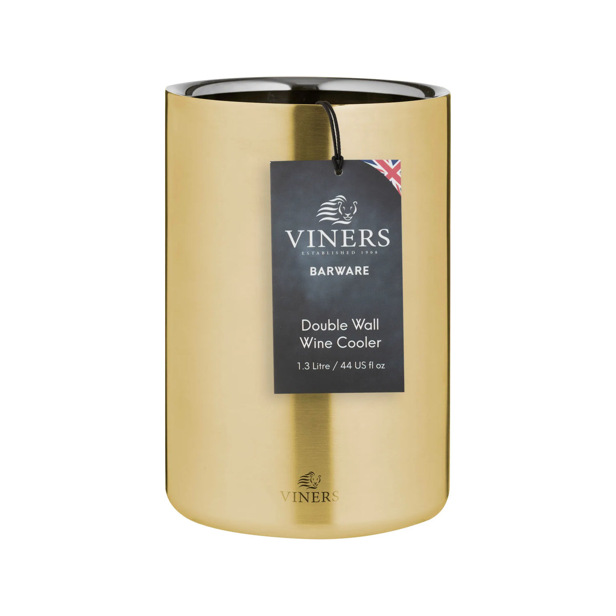 Viners 1.3L Double Wall Wine Cooler Gold - Home Deco London