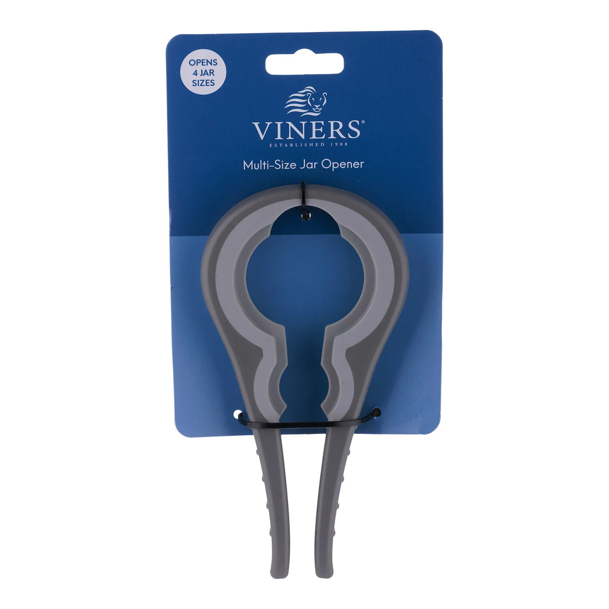 Close-up of Viners Jar Opener tool, highlighting its non-slip grip and ergonomic design for comfortable handling.
