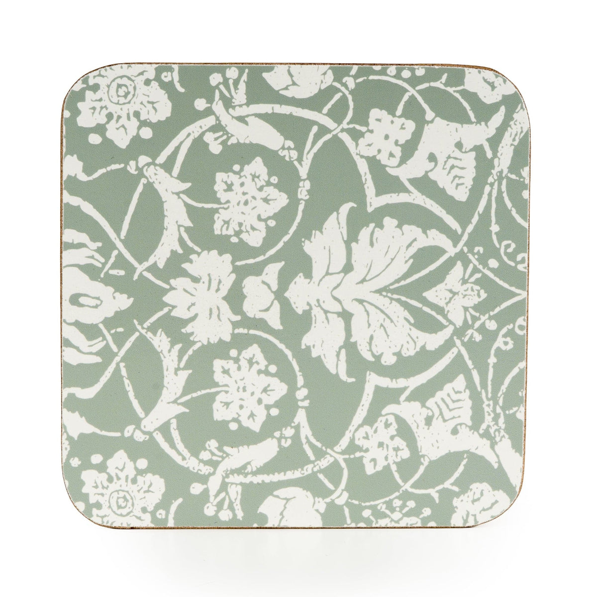 Jeff Banks Set of 4 Coasters - Jacquard Sage Green - Home Deco London