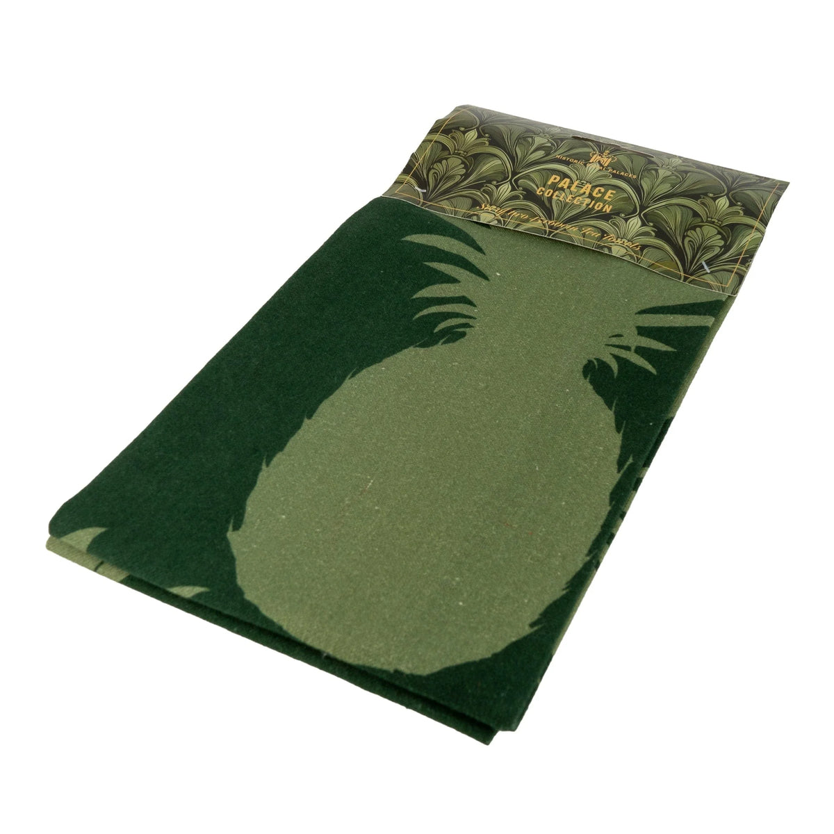Lifestyle image showcasing printed tea towels Pineapple in a kitchen setting, combining functionality and style.