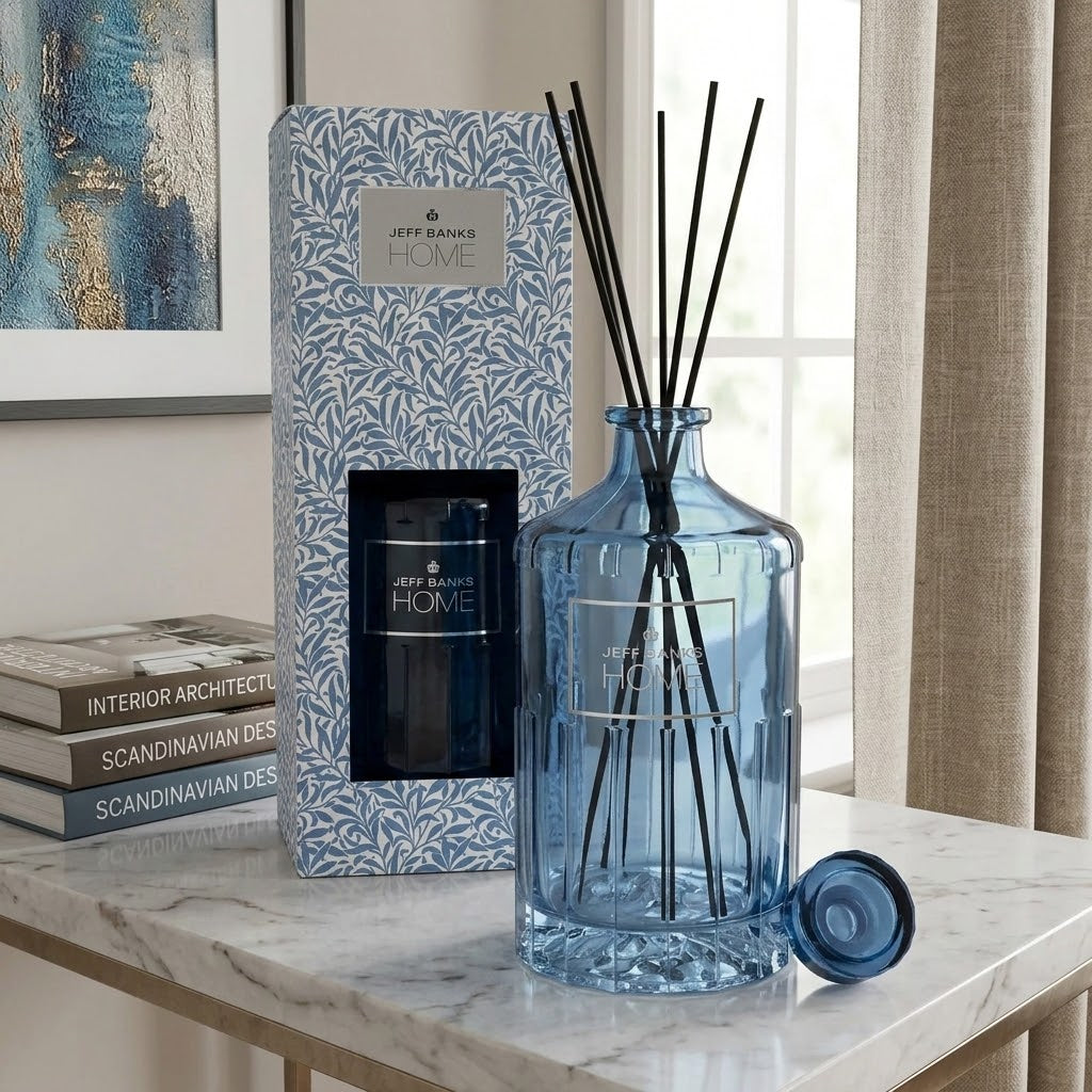 Jeff Banks Home Reed Diffuser Leafy Trellis Blue 1000ml