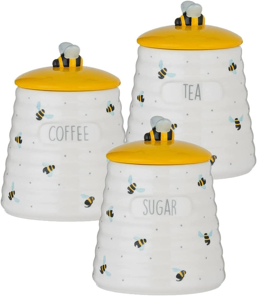 Price & Kensington Sweet Bee Kitchen Storage Tea Coffee Sugar 