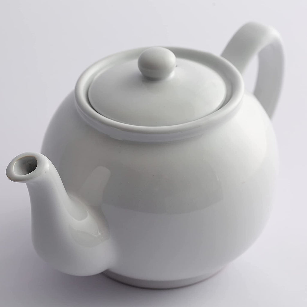 Price & Kensington White 6 cup teapot  white background