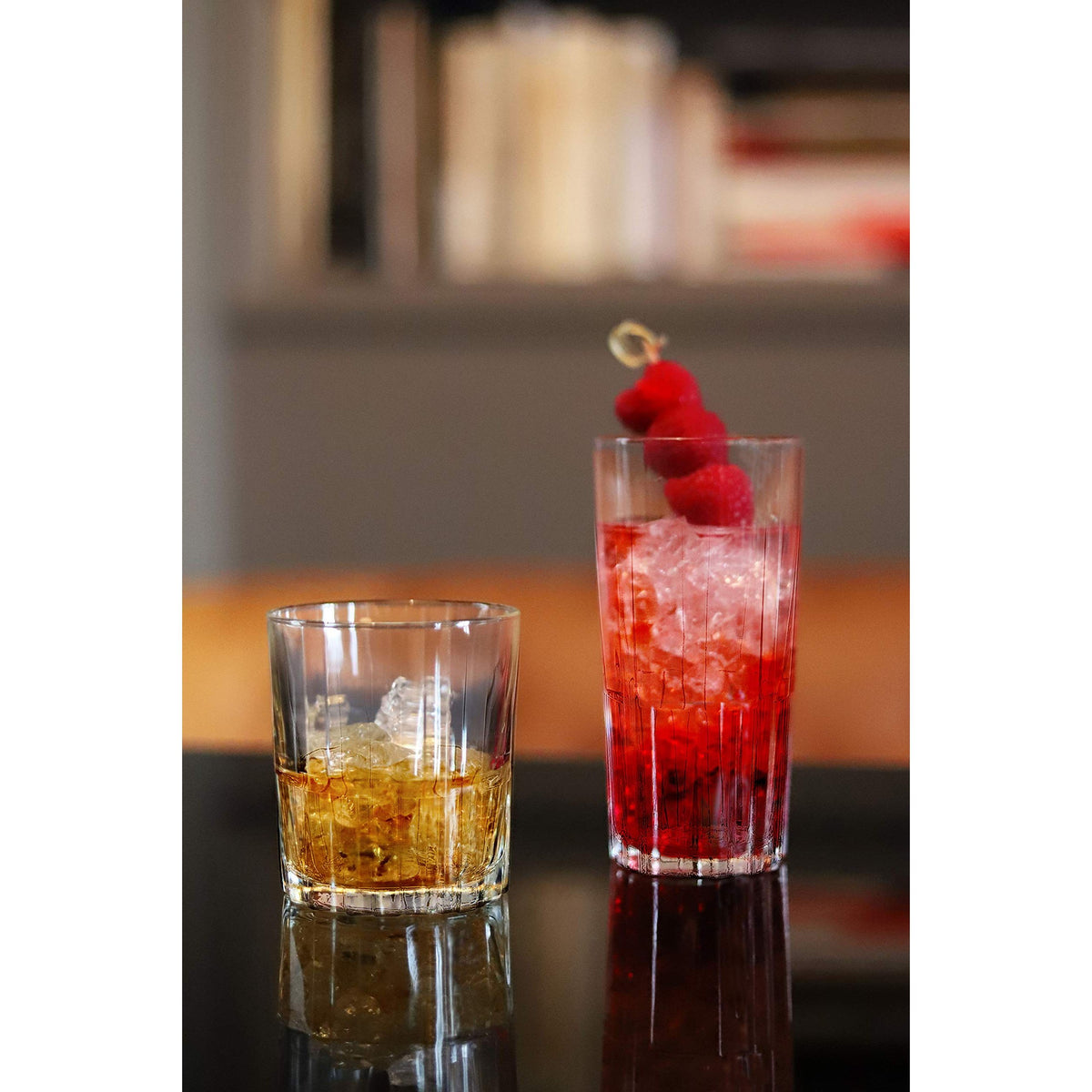 Duralex Jazz Whisky Glasses Set of 6 - 210ml Clear Glass for Stylish Drinking - Home Deco London