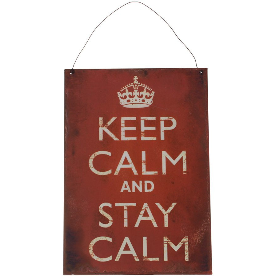 Keep Calm Decor Sign - Stylish Wall Art for Home or Office Inspiration by Chic Antique - Home Deco London