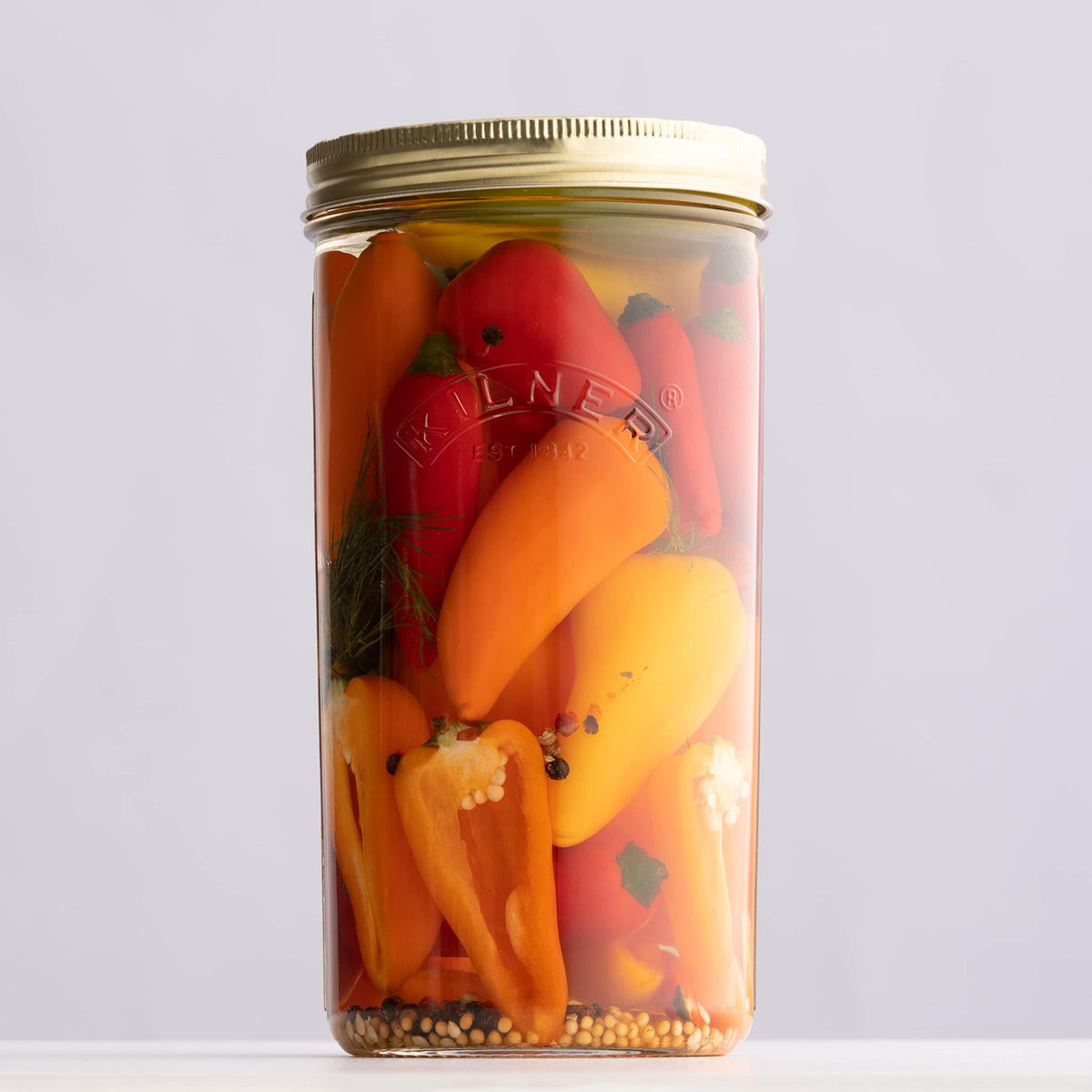 Kilner 1 Litre Wide Mouth Preserve Jar 1 Litre- Secure Vacuum Seal, Easy Fill, Glass Storage - Home Deco London