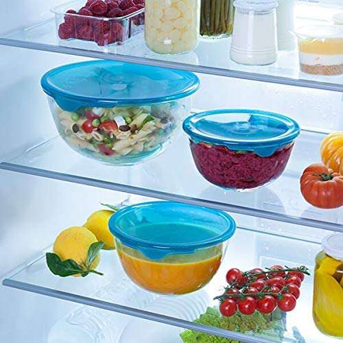 Pyrex 2L Glass Mixing Bowl With Lid - Home Deco London