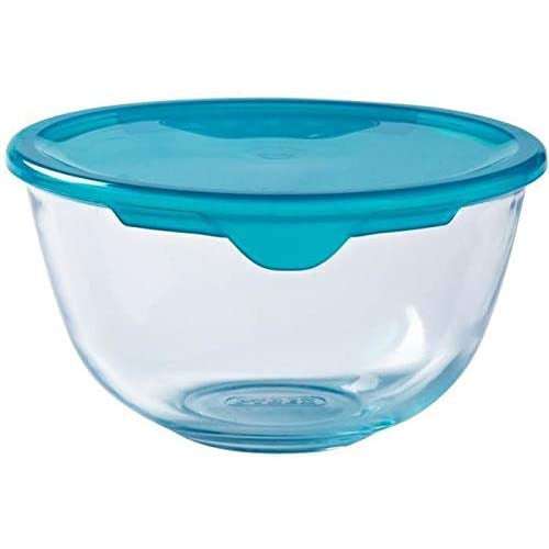 Pyrex 2L Glass Mixing Bowl With Lid - Home Deco London
