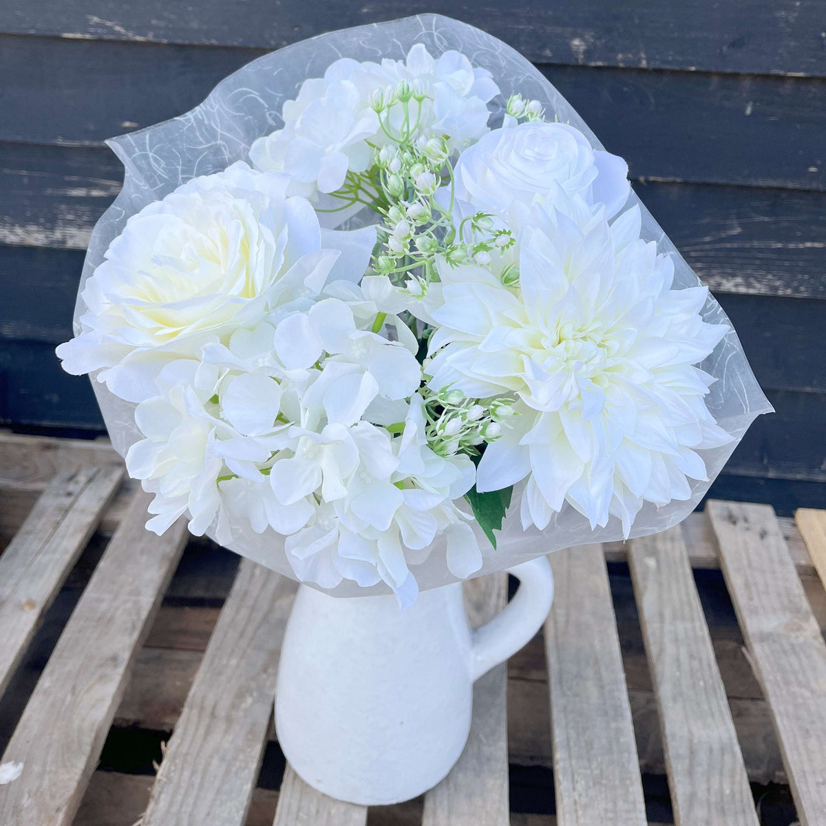 Stunning Artificial Flower Arrangements - Rose & Dahlia Bouquet by Home Deco London - Home Deco London