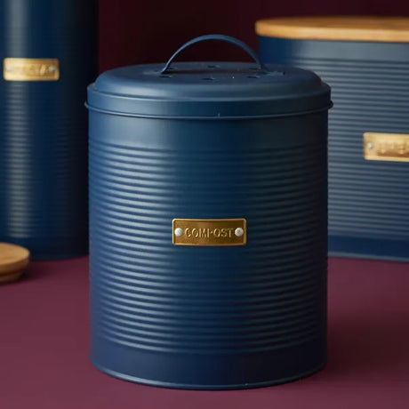 Stylish Typhoon Living 2.5L Cream Compost Caddy, ideal compost bins for kitchen with carbon filters for odour control.