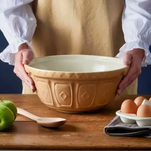 A collection of mixing bowls, showcasing stackable mixing bowls perfect for baking and food prep from Mason Cash and O'Cuisine.