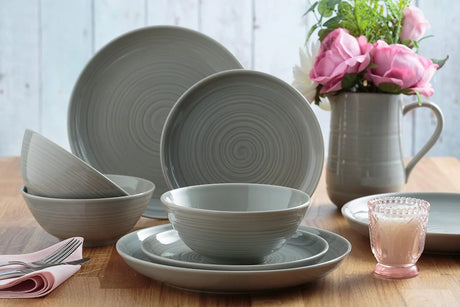 A stylish and versatile selection of durable dinnerware sets including stoneware and porcelain options, perfect for any dining occasion.