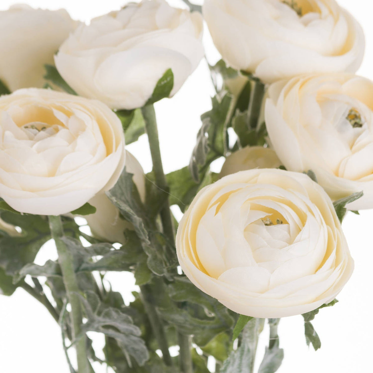 Flower Shop showcasing various artificial flower arrangements including vibrant sunflower bouquets and elegant peony garlands.