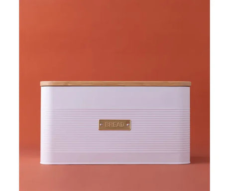 Stylish Bread Bins for durable bread storage, featuring elegant designs like the cream bread bin with bamboo lid, perfect for keeping your loaves fresh and organised.