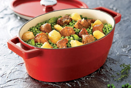 Pyrex SlowCook Red Oval cast iron casserole dish 29cm - Currently on Order - Orders will be delivered from the 15/10/2026.