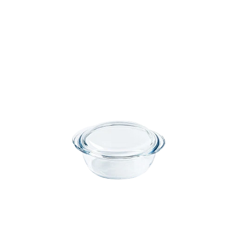Pyrex Essentials 1LT Round Casserole Dish with 0.3L Lid - Home Deco London