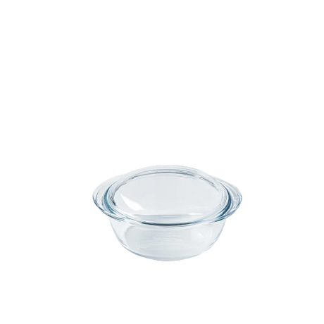 Pyrex Essentials 1LT Round Casserole Dish with 0.3L Lid - Home Deco London