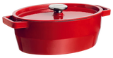 Pyrex SlowCook Red Oval cast iron casserole dish 33cm - Currently on Order - Orders will be delivered from the 15/10/2026.