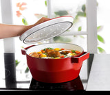 Pyrex SlowCook Red Round Cast Iron Casserole Dish 24cm - Currently on Order - Orders will be delivered from the 15/10/2026.