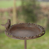 Esschert Design Decorative Birdbath 39cm Cast Iron - Home Deco London