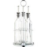 World of Flavours Italian 3 Bottle Glass Oil and Vinegar Set - Home Deco London