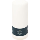 Spaas Bulk Pack Unscented Pillar Candle 80/200 mm, ±100 Hours, White 18 Candle Pack