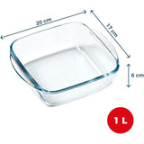 Pyrex Airfryer 1L Square Dish without Lid 20x17cm
