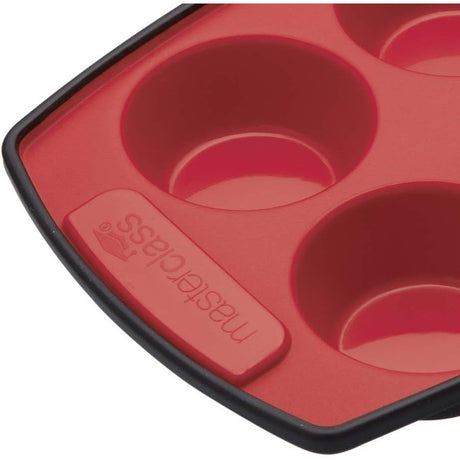 MasterClassSmart Silicone  Muffin Tray with 6Holes