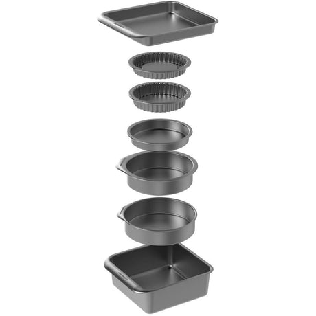 MasterClass Smart Space 7 Piece Stacking Bakeware Set