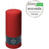 Spaas Red Pillar Candles, Unscented, 60 x 150 mm 45 Hours Burn Time