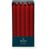 Spaas Red Unscented Straight Dinner Candles  21x240mm