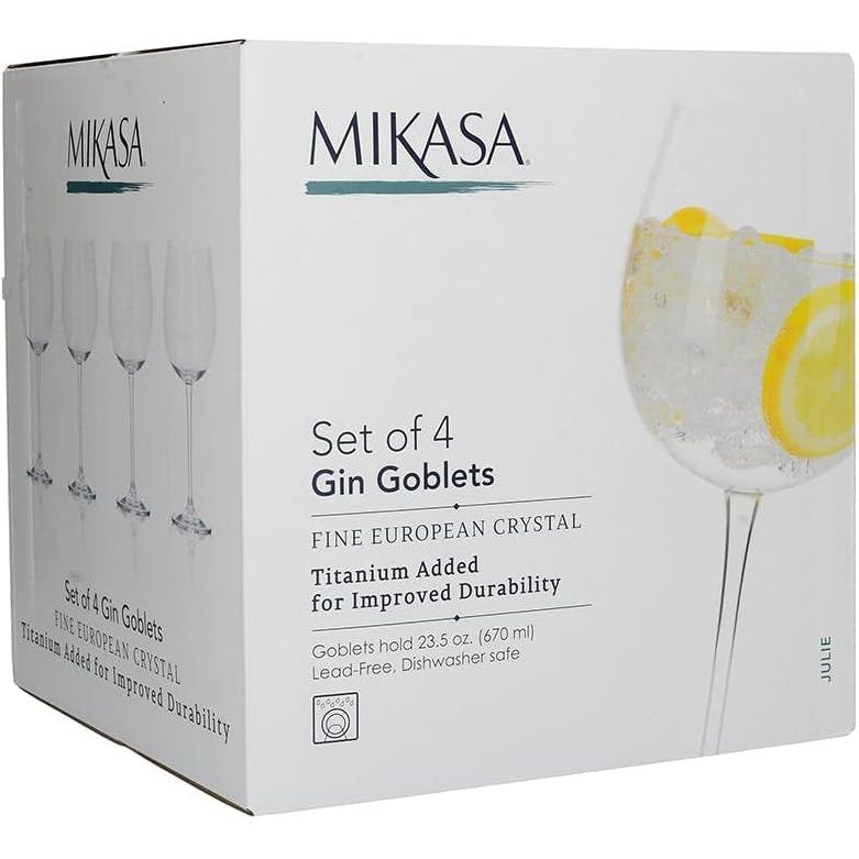 Mikasa Julie Set Of 4 Gin Goblets