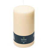 Spaas Unscented Pillar Candle 100/200 mm, 140 Hours, Ivory