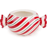 Christmas Ceramic Candy Food Storage Jar Red/White 20cm