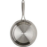 Pyrex Infinity Stainless Steel Frying Pan 28 cm, 18/10 Uncoated Steel, PFAS Free, Induction and Oven Safe, Fixed Handle, Brushed Finish