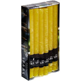 Spaas Rustic Dinner Candle 10 Hour Autumn Yellow Pack of 12