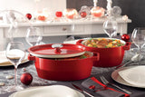 Pyrex SlowCook Red Oval cast iron casserole dish 29cm - Currently on Order - Orders will be delivered from the 15/10/2026.