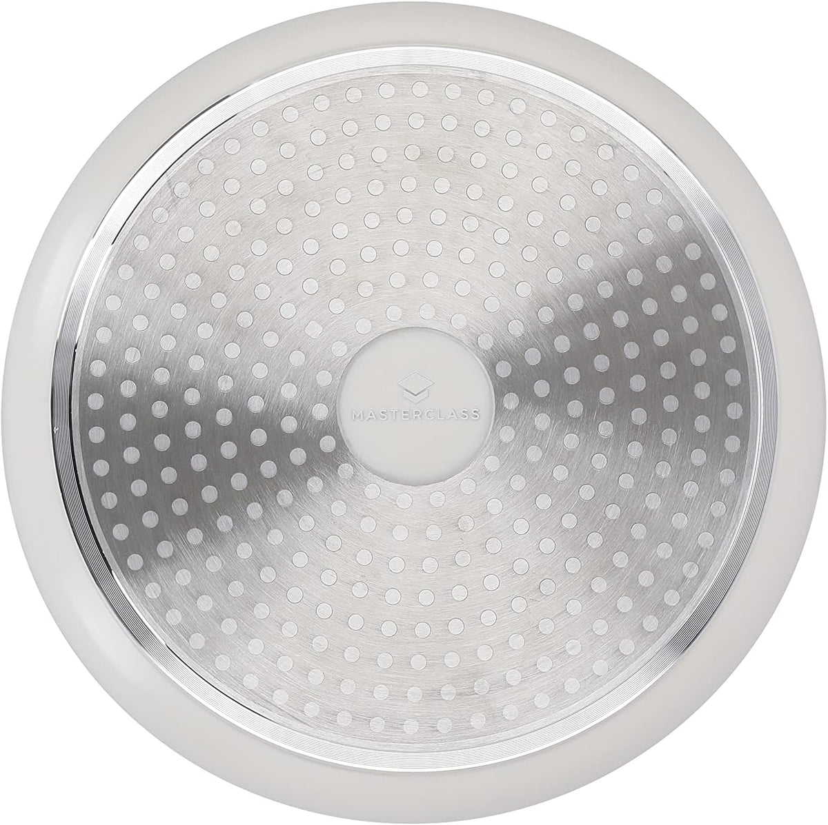 MasterClass Shallow Casserole Dish with Lid, Hob to Oven to Table Casserole Pan, Ultra Lightweight, Optimum Heat Conduction, 4L, Cream
