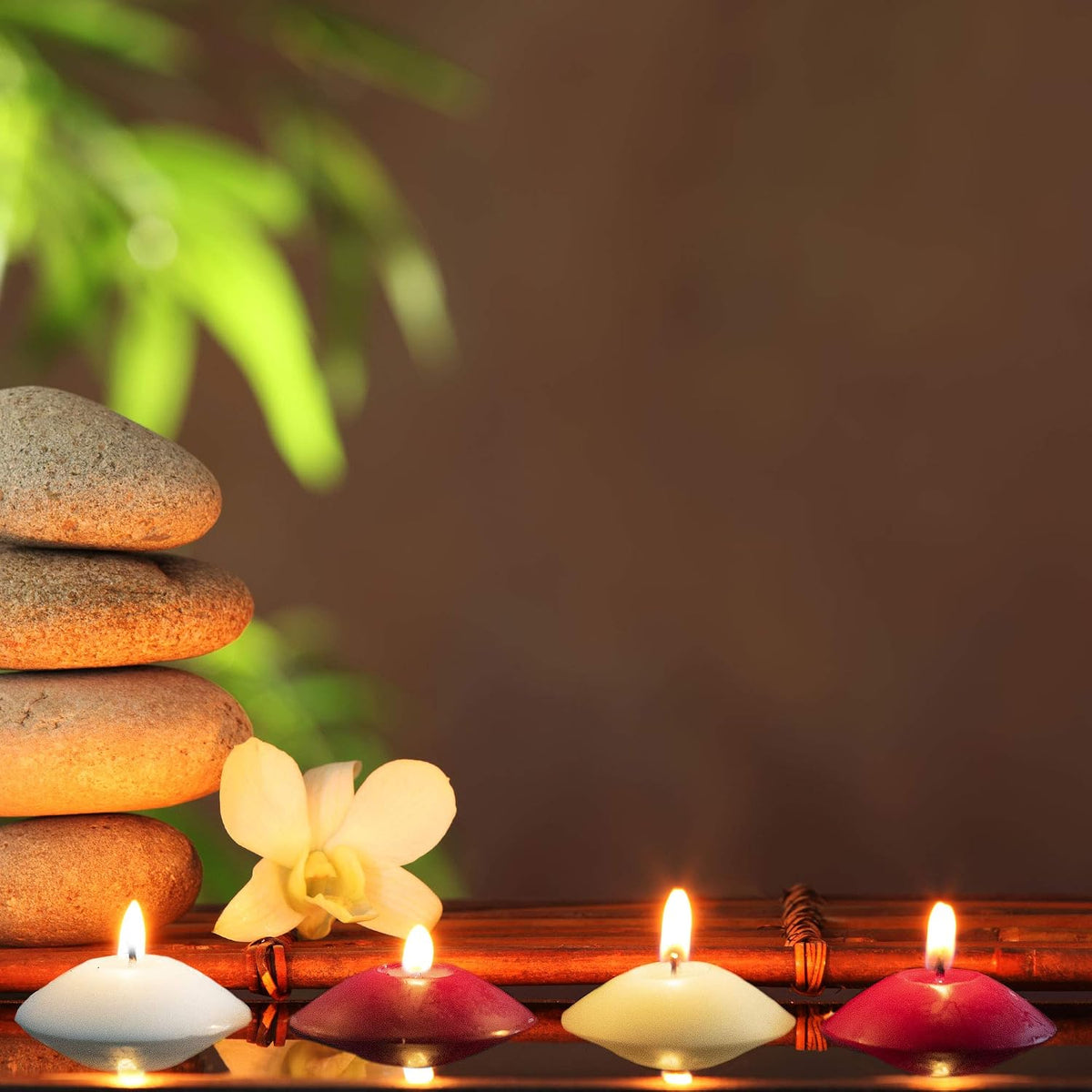 Spaas Floating Candles Red Pack of 10