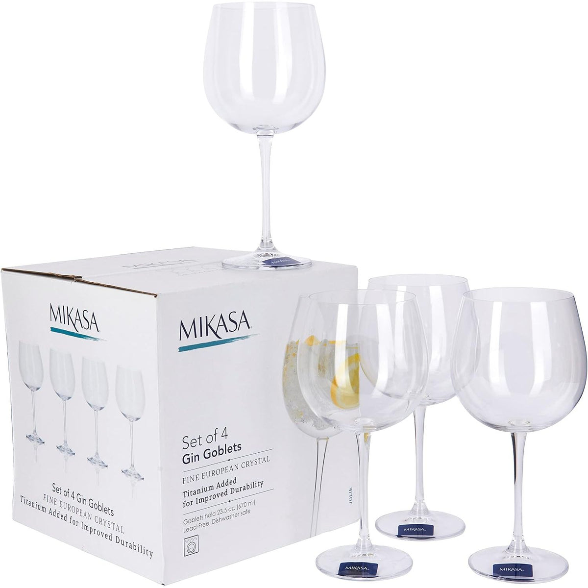 Mikasa Julie Set Of 4 Gin Goblets
