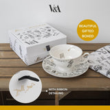 V&A Alice in Wonderland Espresso Cup and Saucer, 100 ml