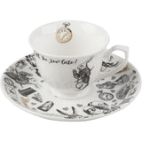 V&A Alice in Wonderland Espresso Cup and Saucer, 100 ml