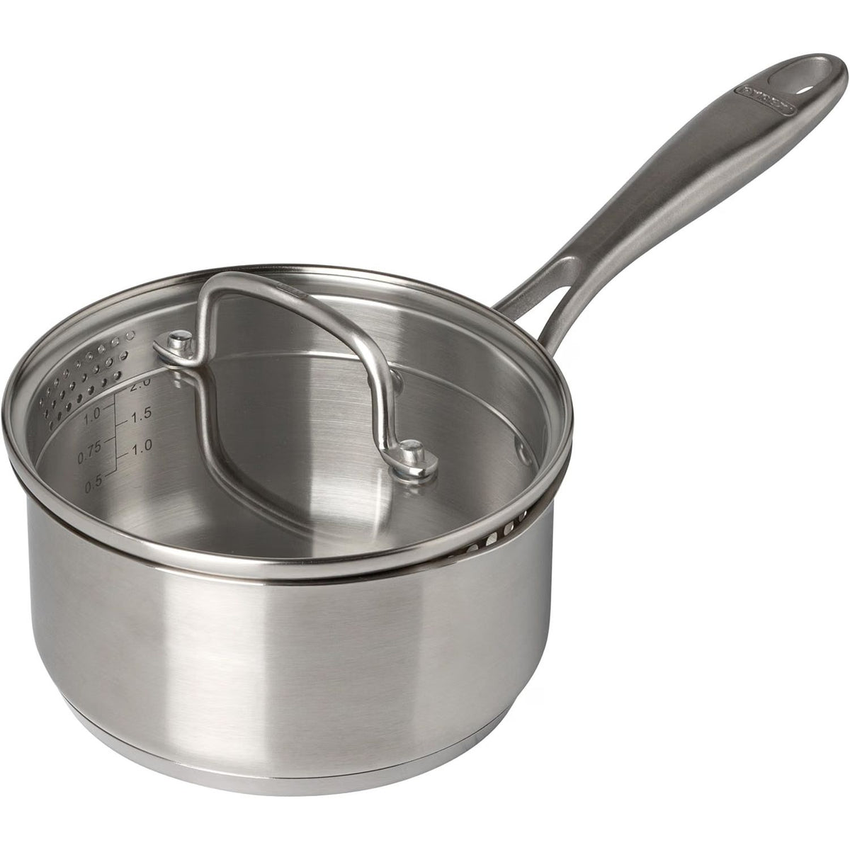 Pyrex, Infinity Saucepan with Lid Diameter 16 cm, Fixed Handle Suitable for All Heat Sources Including Induction and Oven