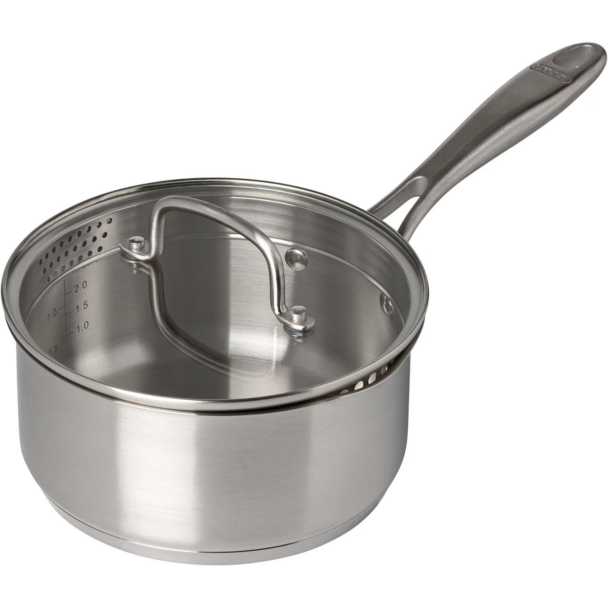 Pyrex, Infinity Saucepan with Lid, Diameter 18 cm, Fixed Handle Stainless Steel Suitable for All Heat Sources Including Induction and Oven