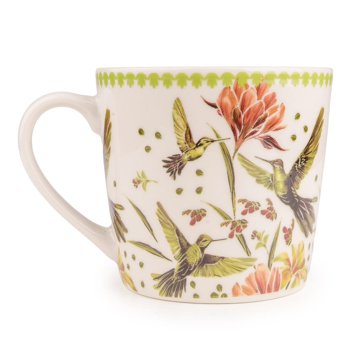 Eastern Birds Collection Green Mugs Set of 5 with Gift Box