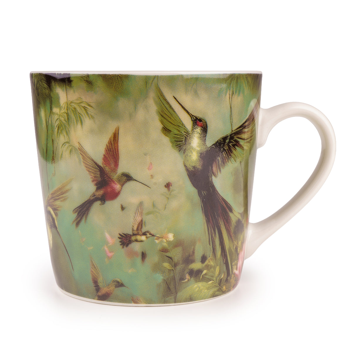 Eastern Birds Collection Green Mugs Set of 5 with Gift Box