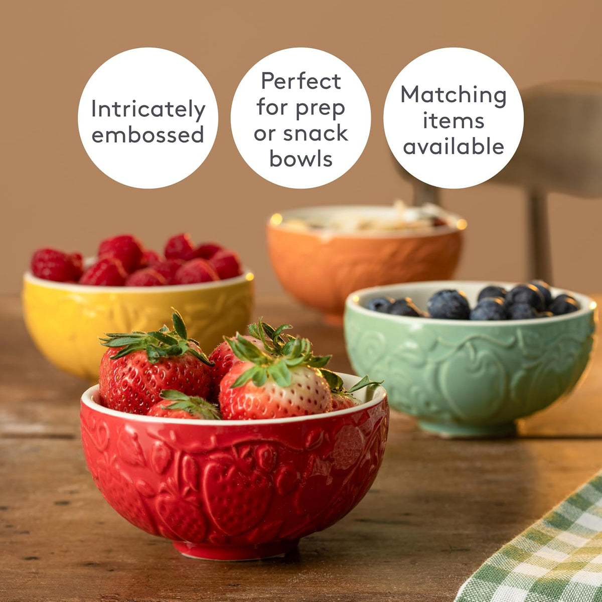 Mason Cash Fruits Mini Bowls Set of 4