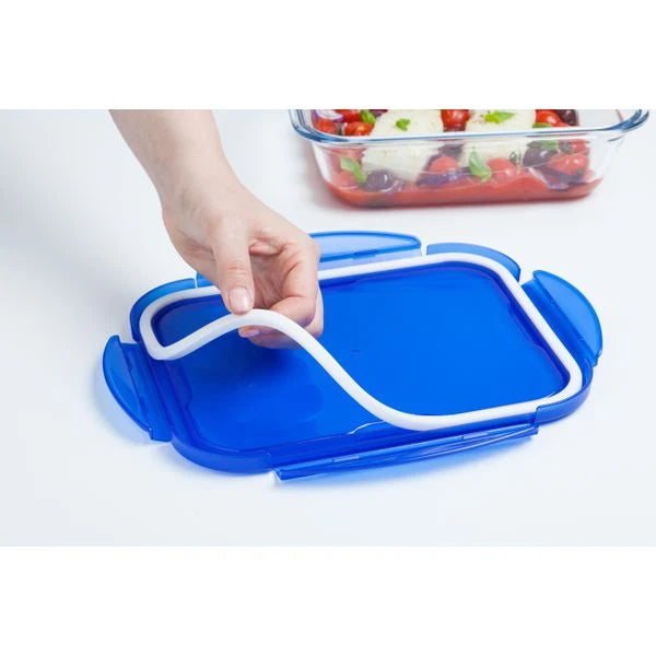 Pyrex Cook & Go - Set of 3 Glass Lunch Boxes cm with airtight lid